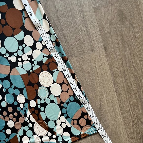 Kim & Co. Circular Multi-Colour Pattern Midi Skirt - Picture 5 of 12